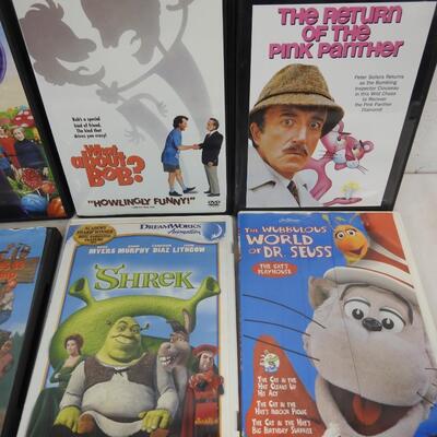 16 DVDs: Night at the Museum, Ramona and Beezus, Dr Suess