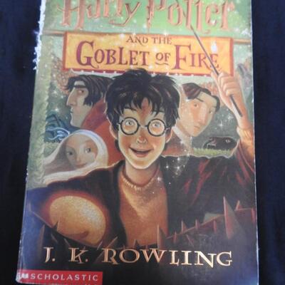 4 Harry Potter J. K. Rowling Novels: Year 1, 3, 4, & 5. 3 Paperback, 1 Hardcover