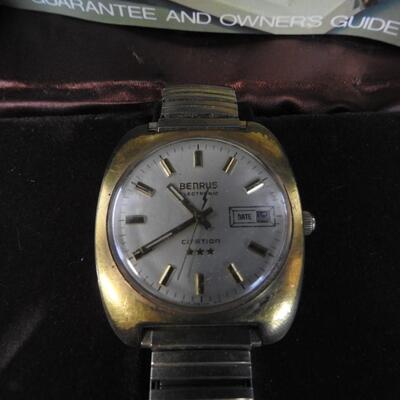 Men's Vintage Benrus Citation Solid State Watch, Not Tested
