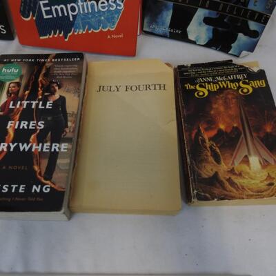 11 pc Fiction Books: Louis L'Amour, Little Fires Everywhere, Girl on the Train