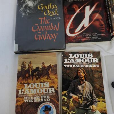 11 pc Fiction Books: Louis L'Amour, Little Fires Everywhere, Girl on the Train