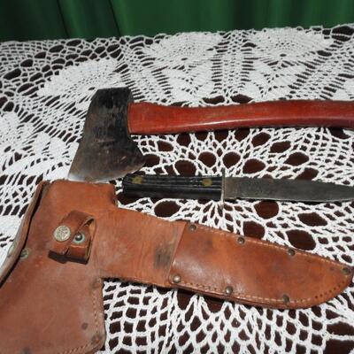 Boy Scouts of American combo hatchet and Bowie Knife