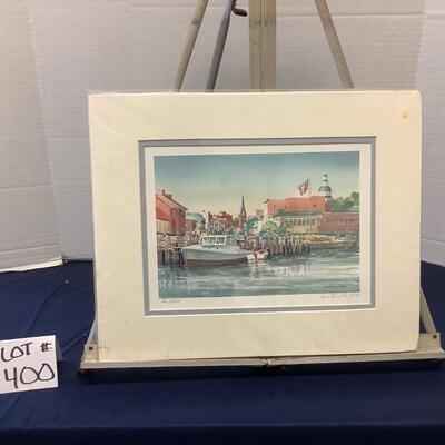 E - 400. Limited Edition Signed & Numbered Watercolor Print by Jean Rainey Smith â€˜96