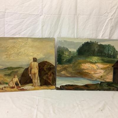 A - 412 Two Original Oil Paintings on Board by Glen Ranney