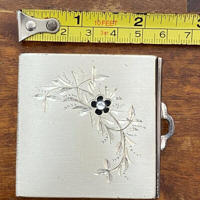 Vintage Sterling Silver Purse Mirror