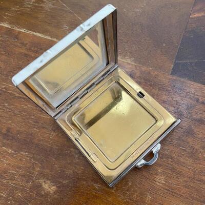 Vintage Sterling Silver Purse Mirror