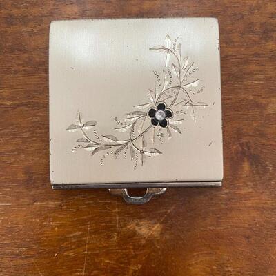 Vintage Sterling Silver Purse Mirror