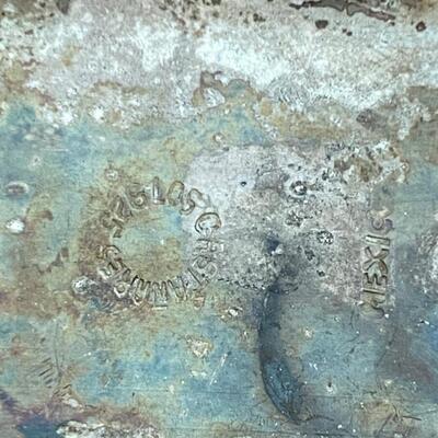 Vintage Sterling Silver Belt Buckle Deer