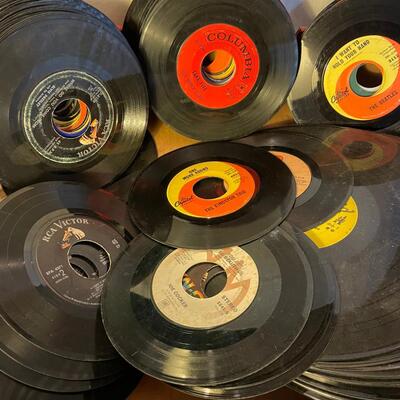 Flat of Records 45s 33s Rock Hard Rock Country