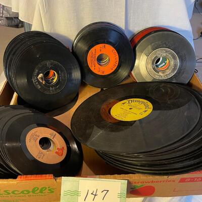 Flat of Records 45s 33s Rock Hard Rock Country