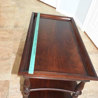 Walnut shelved Coffee Table