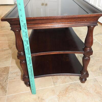 Walnut shelved Coffee Table