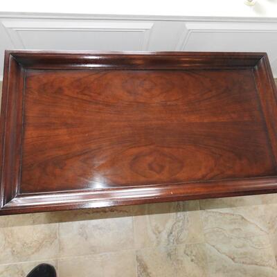 Walnut shelved Coffee Table