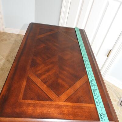 Gorgeous walnut inlaid tiered shelf stand