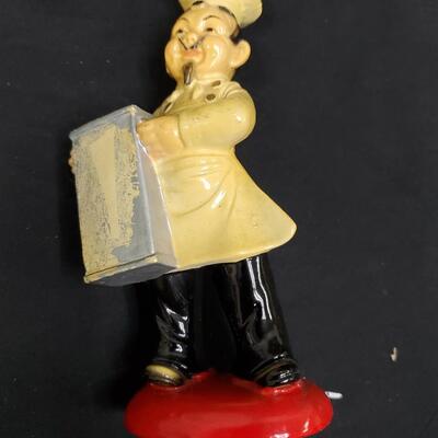 Bertolli Chef Advertising Character Figurine Match Holder