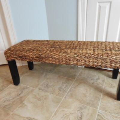 Large Pier 1 Imports Wicker Bench