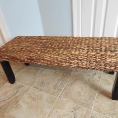 Large Pier 1 Imports Wicker Bench
