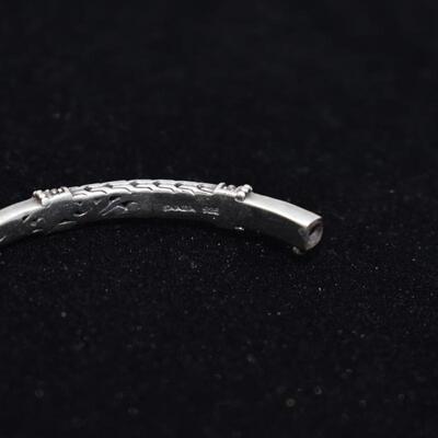Hinged sterling bracelet