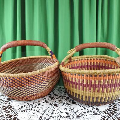 Pair of Bolga Baskets