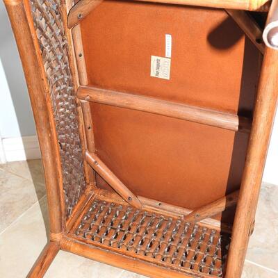 Wicker Pier 1 imports ottoman
