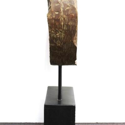 Powerful Hand-Crafted Mid-Century Large Modern Brutalist Wood Sculpture