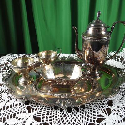 Beautiful silver plated tea set