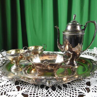 Beautiful silver plated tea set