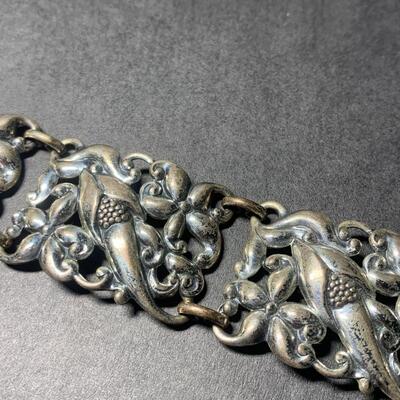 Sterling Silver Bracelet - Repouse Work