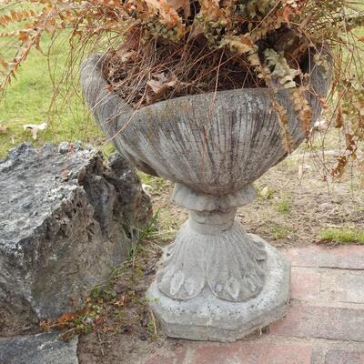 Pair of beautiful concrete planters