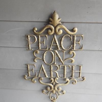 Metal Outdoor wall plaque