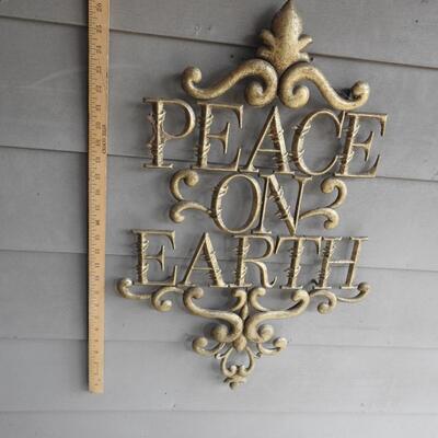 Metal Outdoor wall plaque