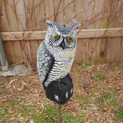 Plastic outdoor Owl