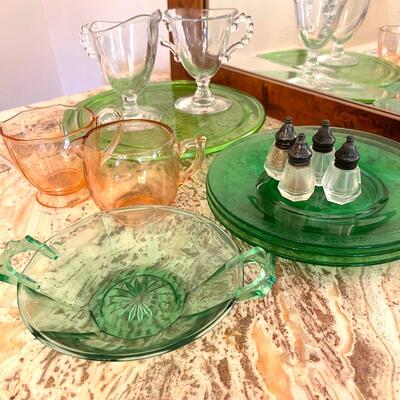 Lot 184  Group of Antique Depression Glass