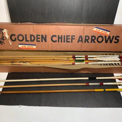 Vintage Box of Golden Chief Arrows