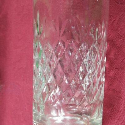 Pineapple and fan crystal tumblers