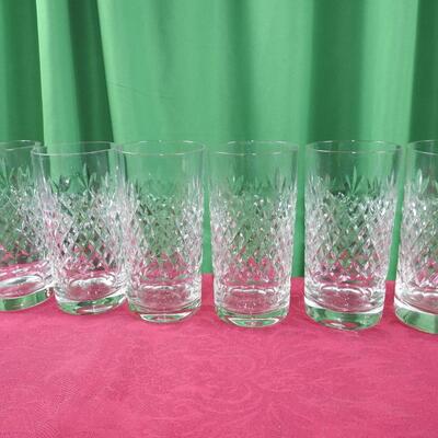 Pineapple and fan crystal tumblers