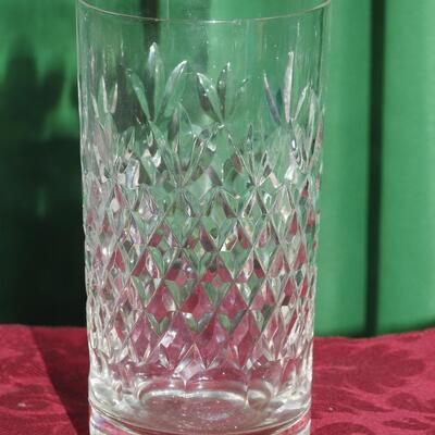 Pineapple and fan crystal tumblers