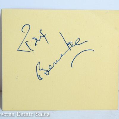 TEX BENEKE AUTOGRAPH