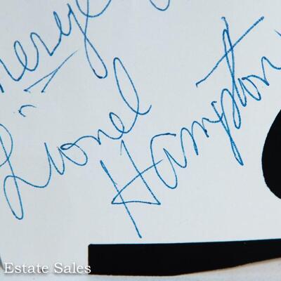 BIG BAND MUSICIAN - LIONEL HAMPTON AUTOGRAPH