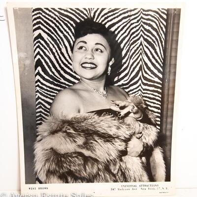 PHOTOS - 1950s Be-Bop Singer Wini Brown