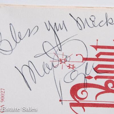 ACTRESS - MARTHA RAYE AUTOGRAPH