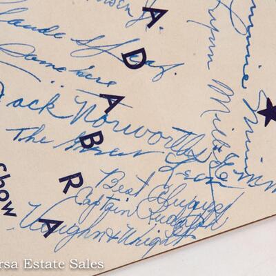 1946 -  MAGIC SHOW PROGRAM WITH MAGICIAN AUTOGRAPHS