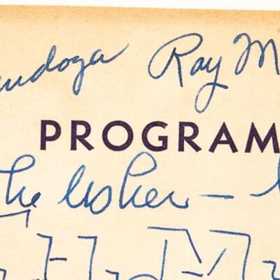 1946 -  MAGIC SHOW PROGRAM WITH MAGICIAN AUTOGRAPHS