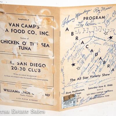1946 -  MAGIC SHOW PROGRAM WITH MAGICIAN AUTOGRAPHS