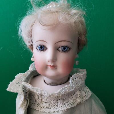 Porcelain Doll in Victorian Style Dress