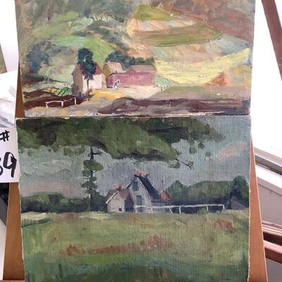 A - 339 Two Original Oil Paintings on Board by Glen Ranney