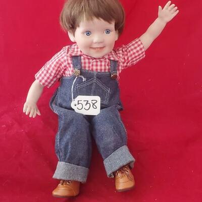 Boy Doll in Overalls