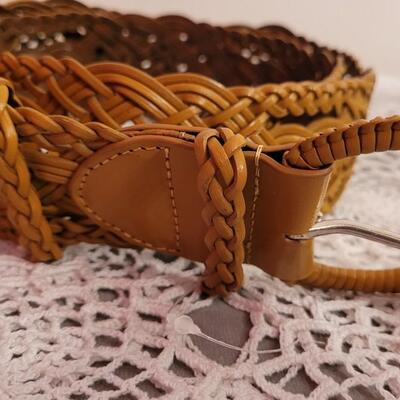 Lot 117: Mixed Lot of Belts - Metallic, Braided and Browns