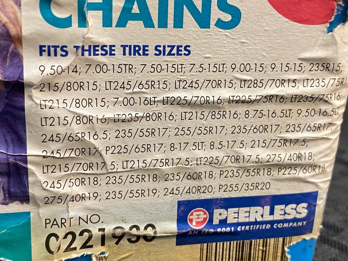 Peerless Tire Chains and Light Truck Chain Tightener