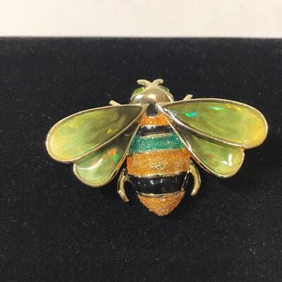 Vintage Monet bee brooch